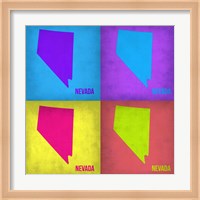 Nevada Pop Art Map 1 Fine Art Print