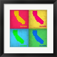 California Pop Art Map 1 Fine Art Print