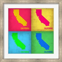 California Pop Art Map 1 Fine Art Print