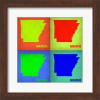 Arkansas Pop Art Map 1 Fine Art Print