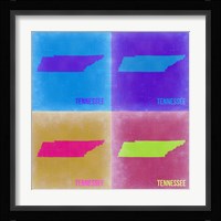 Tennesse Pop Art Map 2 Fine Art Print