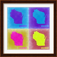 Wisconsin Pop Art Map 3 Fine Art Print