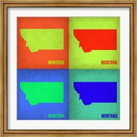 Montana Pop Art Map 1 Fine Art Print