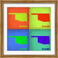 Oklahoma Pop Art Map 1 Fine Art Print