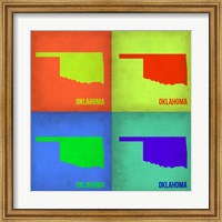 Oklahoma Pop Art Map 1 Fine Art Print