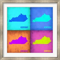 Kentucky Pop Art Map 1 Fine Art Print