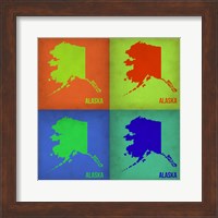 Alaska Pop Art Map 1 Fine Art Print