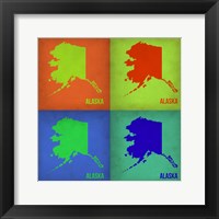 Alaska Pop Art Map 1 Fine Art Print