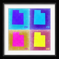 Utah Pop Art Map 2 Fine Art Print