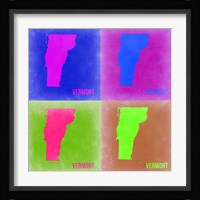 Vermont Pop Art Map 2 Fine Art Print