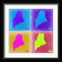 Main Pop Art Map 2 Fine Art Print