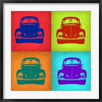 VW Beetle Front Pop Art 1 Fine Art Print
