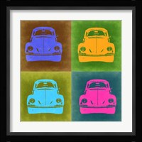VW Beetle Front Pop Art 2 Fine Art Print