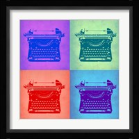 Vintage Typewriter Pop Art 2 Fine Art Print