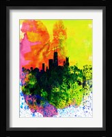 Chicago Watercolor Skyline Fine Art Print