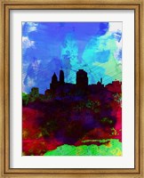 Cincinnati Watercolor Skyline Fine Art Print