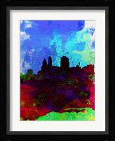 Cincinnati Watercolor Skyline Fine Art Print