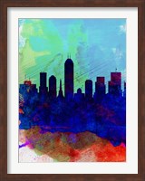Indianapolis Watercolor Skyline Fine Art Print