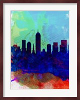 Indianapolis Watercolor Skyline Fine Art Print