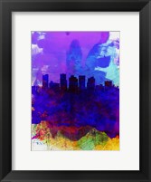 Phoenix Watercolor Skyline 1 Fine Art Print