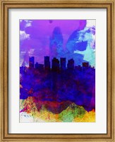 Phoenix Watercolor Skyline 1 Fine Art Print