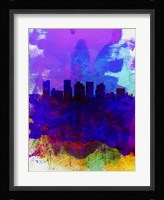 Phoenix Watercolor Skyline 1 Fine Art Print