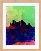 Pittsburgh Watercolor Skyline Fine Art Print