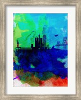 San Francisco Watercolor Skyline 2 Fine Art Print
