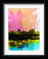 Anchorage Watercolor Skyline Fine Art Print