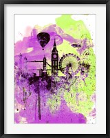 London Watercolor Skyline 1 Fine Art Print