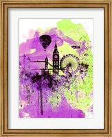 London Watercolor Skyline 1 Fine Art Print