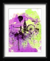 London Watercolor Skyline 1 Fine Art Print
