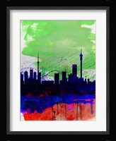 Johannesburg Watercolor Skyline Fine Art Print