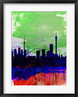Johannesburg Watercolor Skyline Fine Art Print