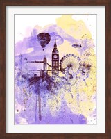 London Watercolor Skyline Fine Art Print