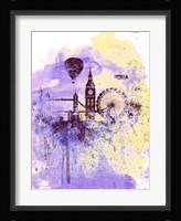 London Watercolor Skyline Fine Art Print