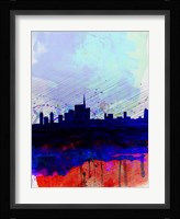 Milan Watercolor Skyline Fine Art Print
