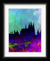 Prague Watercolor Skyline Fine Art Print