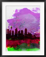 Sydney Watercolor Skyline 2 Fine Art Print
