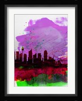 Sydney Watercolor Skyline 2 Fine Art Print