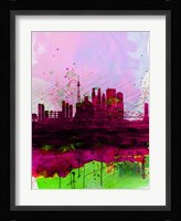 Tokyo Watercolor Skyline Fine Art Print