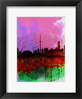 Toronto Watercolor Skyline Fine Art Print