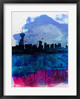 Vancouver Watercolor Skyline Fine Art Print