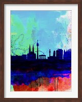 Vienna Watercolor Skyline Fine Art Print