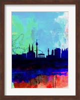 Vienna Watercolor Skyline Fine Art Print