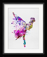 Ballerina on Stage Watercolor 3 Fine Art Print