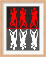 Red and White Dance Fine Art Print