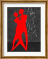 Red Couple Dance Fine Art Print