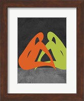 Orange and Green Women Fine Art Print
