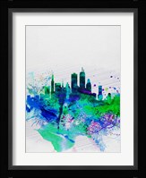 Boston Watercolor Skyline Fine Art Print